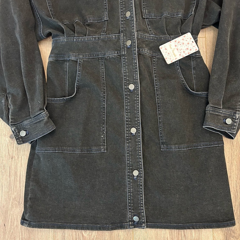 NWT! Free People Denim Dress 🤩 - Picture 3 of 13